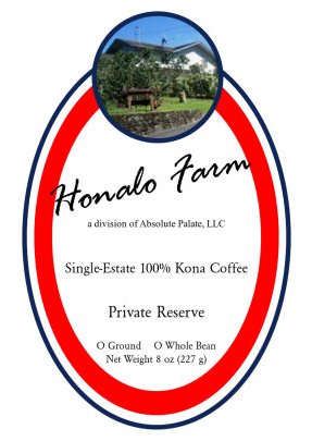 Honalo Farm Private Reserve 8-oz. - Click Image to Close